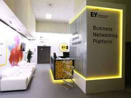 Выставочный стенд Биржа деловых контактов ERNST&YOUNG на ВЭФ - 2019
