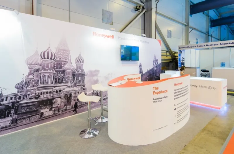 Выставочный стенд Honeywell на выставке Международный авиационно-космический салон, Москва, 2015 — фото 1