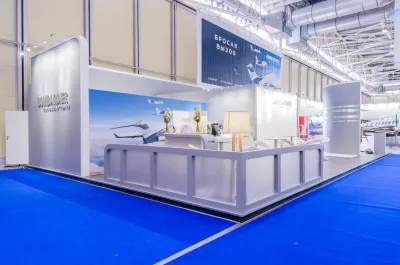 Выставочный стенд Bombardier на выставке Jet Expo, Москва, 2015 — фото 5