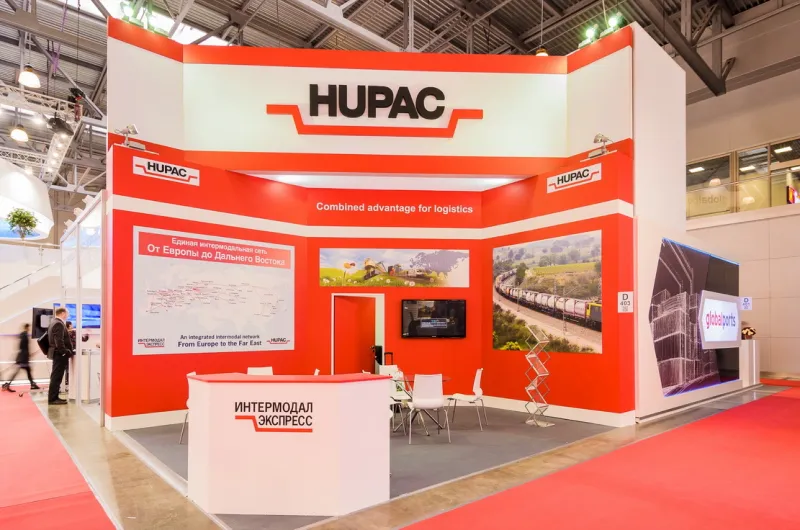 Выставочный стенд Hupac на выставке ТРАНСРОССИЯ, Москва, 2015 — фото 1