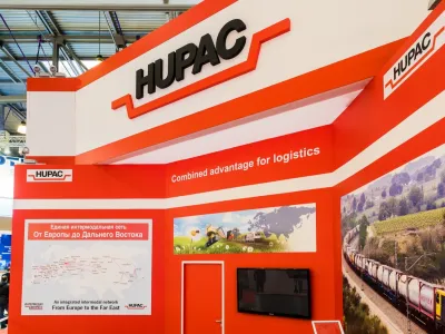 Выставочный стенд Hupac на выставке ТРАНСРОССИЯ, Москва, 2015 — фото 4