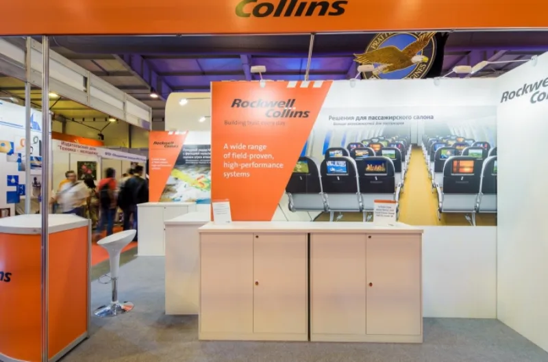 Выставочный стенд Rockwell Collins на выставке Международный авиационно-космический салон, Москва, 2015 — фото 1