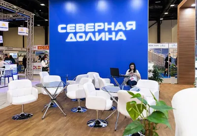 Выставочный стенд Главстрой на выставке Ярмарка недвижимости, Санкт-Петербург, 2017 — фото 8
