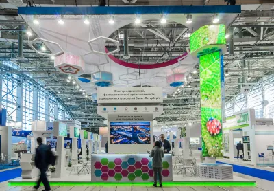 Выставочный стенд Фармкластер на выставке IPhEB & CPhI Russia, Москва, 2017 — фото 2