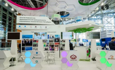 Выставочный стенд Фармкластер на выставке IPhEB & CPhI Russia, Москва, 2017 — фото 3