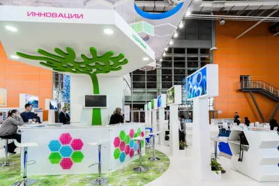 Выставочный стенд Фармкластер на выставке IPhEB & CPhI Russia, Москва, 2017 — фото 7