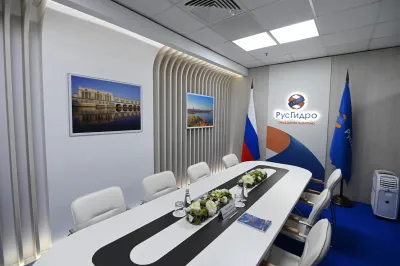 Стенд Переговорная комната А 4.1 Русгидро на выставке ВЭФ -