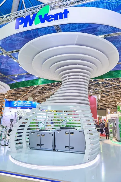 Выставочный стенд PM Vent на выставке Мир климата, Москва, 2019 — фото 50