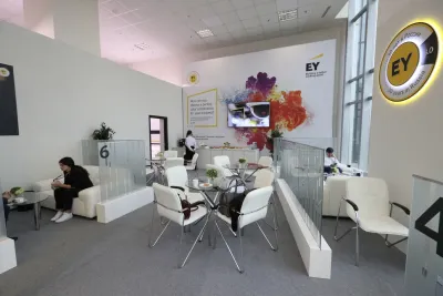 Выставочный стенд Биржа деловых контактов ERNST&YOUNG на выставке ВЭФ -, Владивосток, 2019 — фото 12