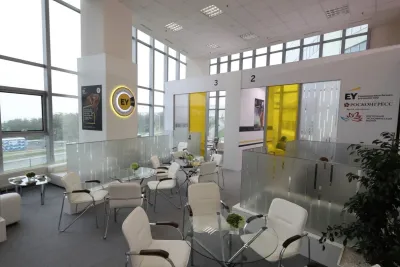 Выставочный стенд Биржа деловых контактов ERNST&YOUNG на выставке ВЭФ -, Владивосток, 2019 — фото 16