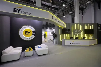 Выставочный стенд Биржа деловых контактов ERNST&YOUNG на выставке РИФ-, Сочи, 2019 — фото 21