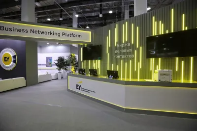 Выставочный стенд Биржа деловых контактов ERNST&YOUNG на выставке РИФ-, Сочи, 2019 — фото 22