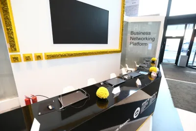 Выставочный стенд Биржа деловых контактов ERNST&YOUNG на выставке ПМЭФ-, Санкт-Петербург, 2019 — фото 3