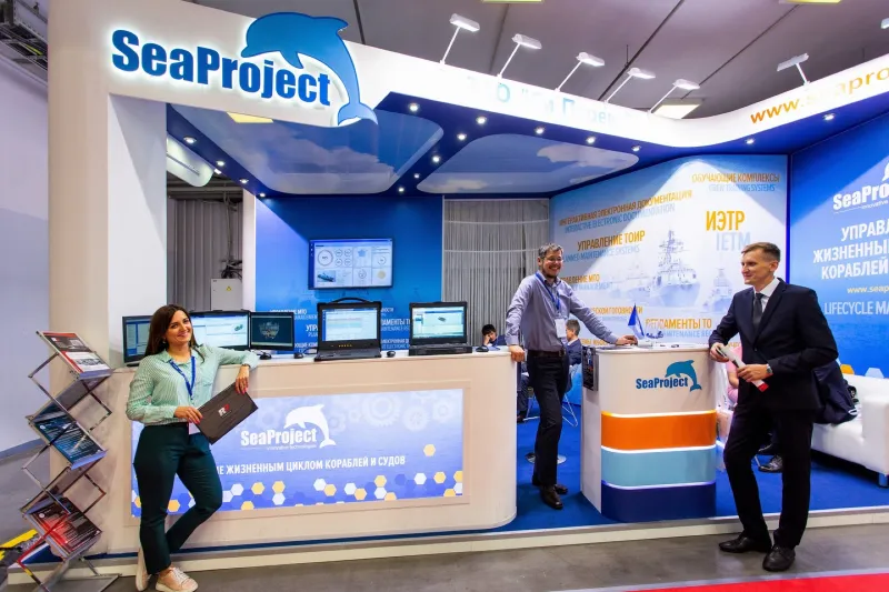 Выставочный стенд SeaProject на выставке Девятый Международный военно-морской салон, Санкт-Петербург, 2019 — фото 1