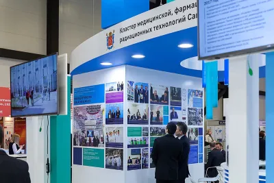 Выставочный стенд Петербургский фармацевтический кластер на выставке IPhEB Russia, Санкт-Петербург, 2018 — фото 11
