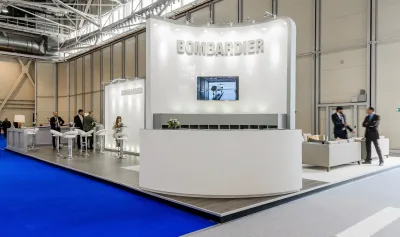 Выставочный стенд Bombardier на выставке Jet Expo, Москва, 2016 — фото 4
