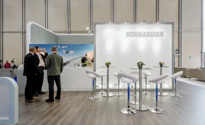 Выставочный стенд Bombardier на выставке Jet Expo, Москва, 2016 — фото 5