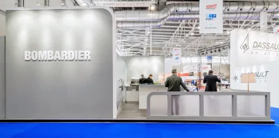 Выставочный стенд Bombardier на выставке Jet Expo, Москва, 2016 — фото 6