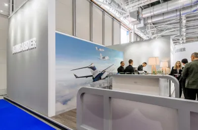 Выставочный стенд Bombardier на выставке Jet Expo, Москва, 2016 — фото 7