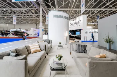 Выставочный стенд Bombardier на выставке Jet Expo, Москва, 2016 — фото 8