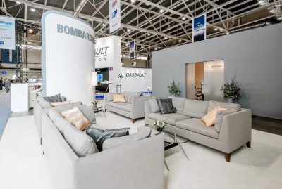 Выставочный стенд Bombardier на выставке Jet Expo, Москва, 2016 — фото 9