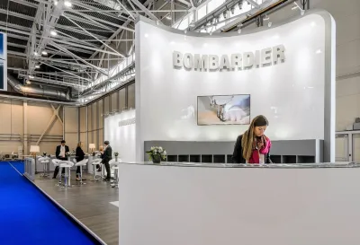 Выставочный стенд Bombardier на выставке Jet Expo, Москва, 2016 — фото 10