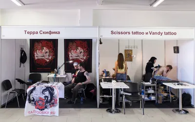 Выставочный стенд Экспозиция на выставке St. Petersburg Tattoo Week, Санкт-Петербург, 2016 — фото 4