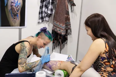 Выставочный стенд Экспозиция на выставке St. Petersburg Tattoo Week, Санкт-Петербург, 2016 — фото 11