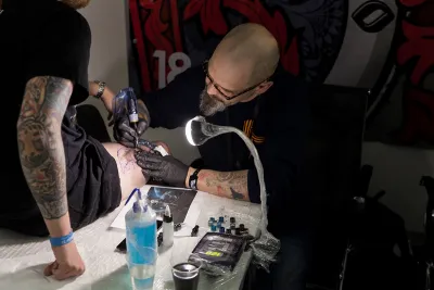 Выставочный стенд Экспозиция на выставке St. Petersburg Tattoo Week, Санкт-Петербург, 2016 — фото 12