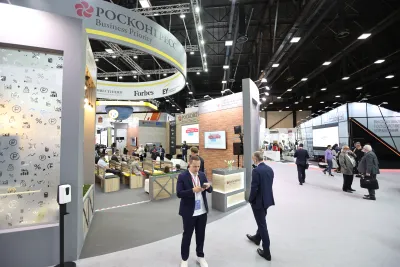 Выставочный стенд Росконгресс Business Priority на выставке ПМЭФ - 2021, Санкт-Петербург, 2021 — фото 4