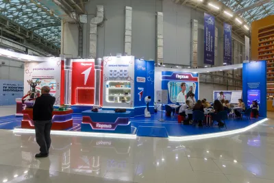 Стенд Движение Первых на выставке Конгресс молодых учёных 2024