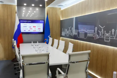 Выставочный стенд Переговорные РусГидро на выставке ВЭФ 2024, Владивосток, 2024 — фото 7