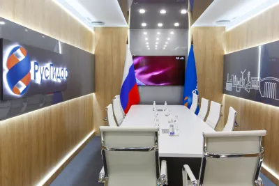 Выставочный стенд Переговорные РусГидро на выставке ВЭФ 2024, Владивосток, 2024 — фото 8