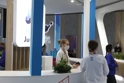 Выставочный стенд Точка Юниор на выставке ПМЭФ 2022, Санкт-Петербург, 2022 — фото 9