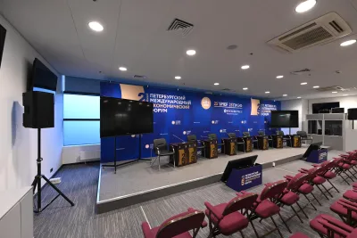 Выставочный стенд Конференц-зал F20 на выставке ПМЭФ - 2022, Санкт-Петербург, 2022 — фото 3
