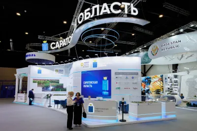 Выставочный стенд Саратовская область на выставке ПМЭФ 2023, Санкт-Петербург, 2023 — фото 5