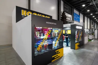 Выставочный стенд Hookoff на выставке Hookah Club Show 2021, Москва, 2021 — фото 2