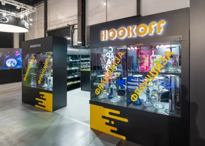 Выставочный стенд Hookoff на выставке Hookah Club Show 2021, Москва, 2021 — фото 3