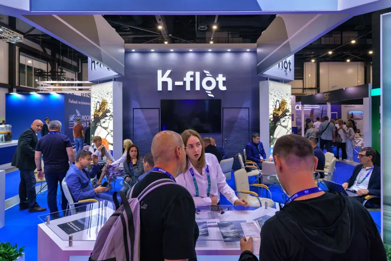 Выставочный стенд K-flot на выставке Seafood Expo Russia 2024, Санкт-Петербург, 2024 — фото 1