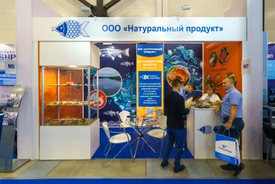 Выставочный стенд Натуральный продукт на выставке Seafood Expo Russia 2024, Санкт-Петербург, 2024 — фото 1