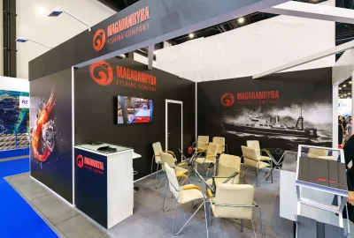 Выставочный стенд Волгореченское рыбное хозяйство на выставке Seafood Expo Russia 2024, Санкт-Петербург, 2024 — фото 6