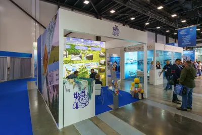 Выставочный стенд SynergyCom на выставке Seafood Expo Russia 2023, Санкт-Петербург, 2023 — фото 2