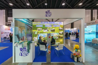Выставочный стенд SynergyCom на выставке Seafood Expo Russia 2023, Санкт-Петербург, 2023 — фото 3