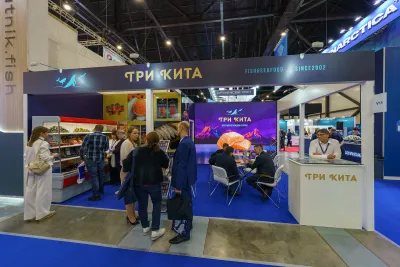 Выставочный стенд Три Кита на выставке Seafood Expo Russia 2023, Санкт-Петербург, 2023 — фото 4