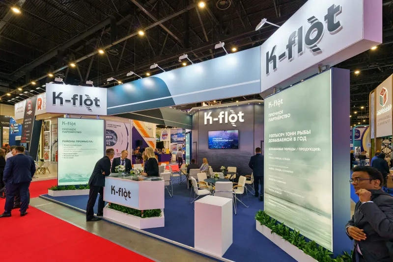 Выставочный стенд K-flot на выставке Seafood Expo Russia 2023, Санкт-Петербург, 2023 — фото 1