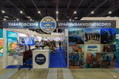 Выставочный стенд Русская рыбопромышленная компания на выставке Seafood Expo Russia 2023, Санкт-Петербург, 2023 — фото 6