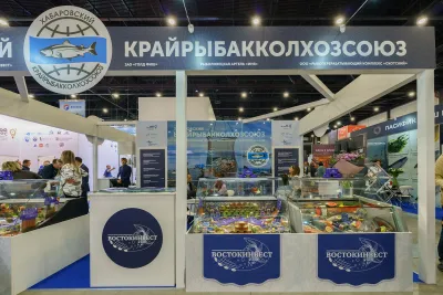 Выставочный стенд Русская рыбопромышленная компания на выставке Seafood Expo Russia 2023, Санкт-Петербург, 2023 — фото 8