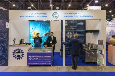 Выставочный стенд Рецепты Океана на выставке Seafood Expo Russia 2023, Санкт-Петербург, 2023 — фото 2