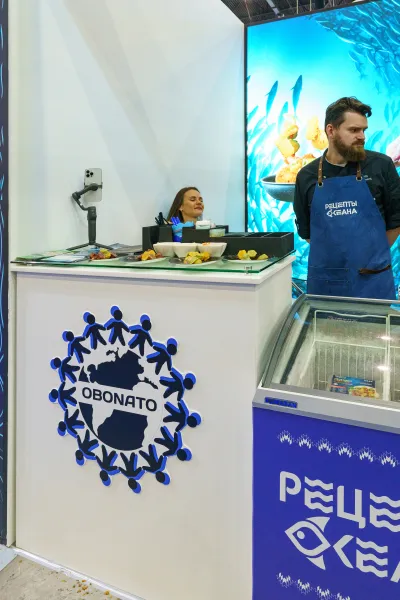 Выставочный стенд Рецепты Океана на выставке Seafood Expo Russia 2023, Санкт-Петербург, 2023 — фото 4
