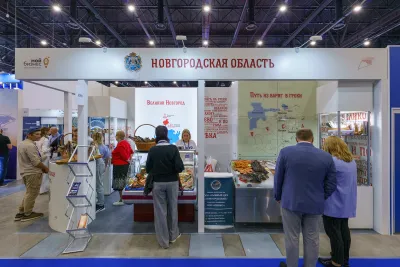 Выставочный стенд Новгородская область на выставке Seafood Expo Russia 2023, Санкт-Петербург, 2023 — фото 1